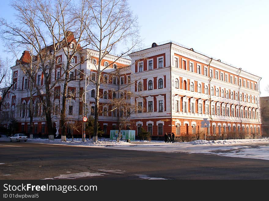 Old building of university in Russia