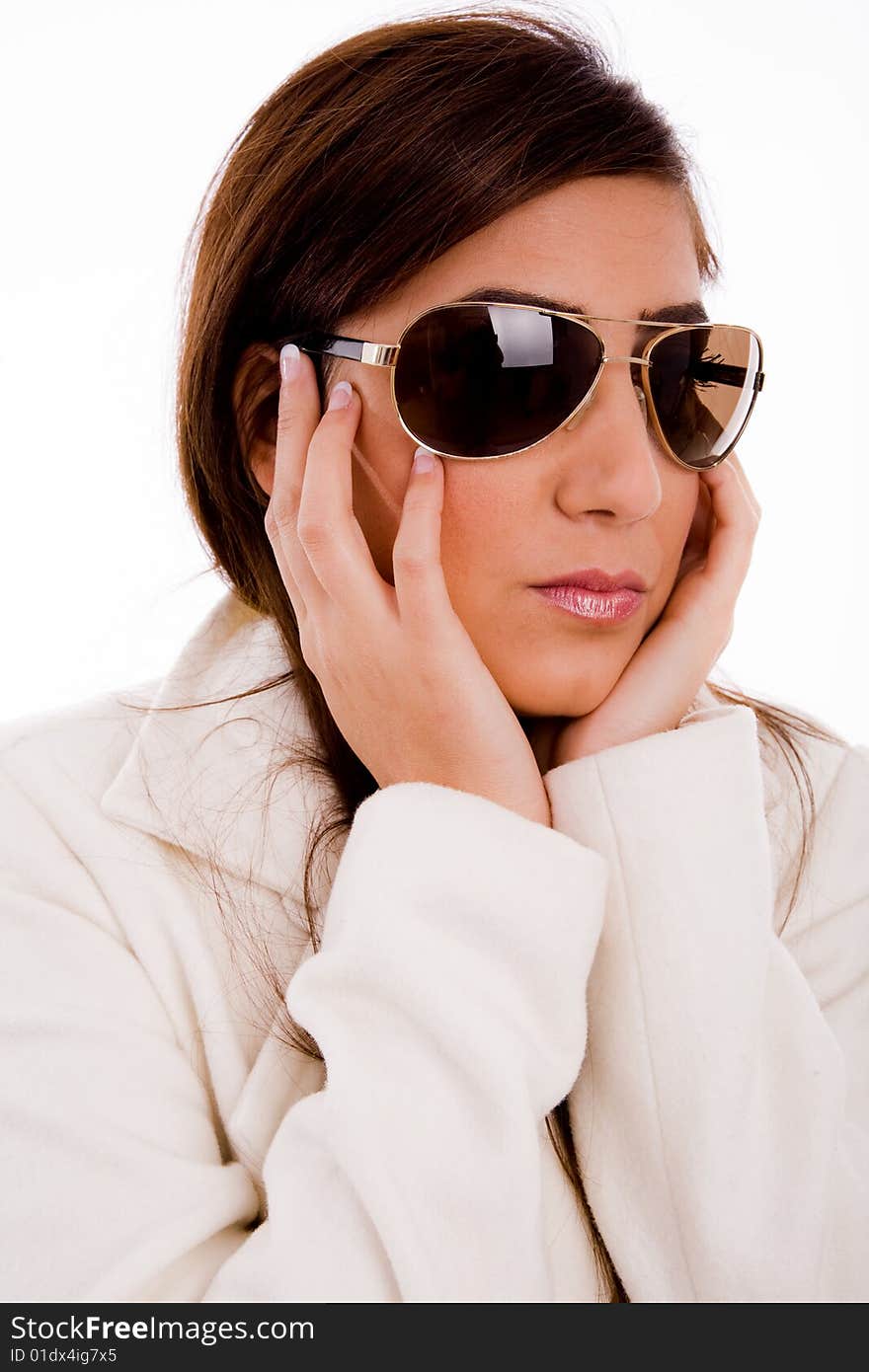 Fashion woman wearing sunglasses