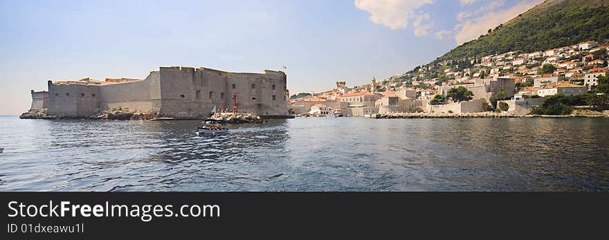 Dubrovnik - panoramic view from seaside