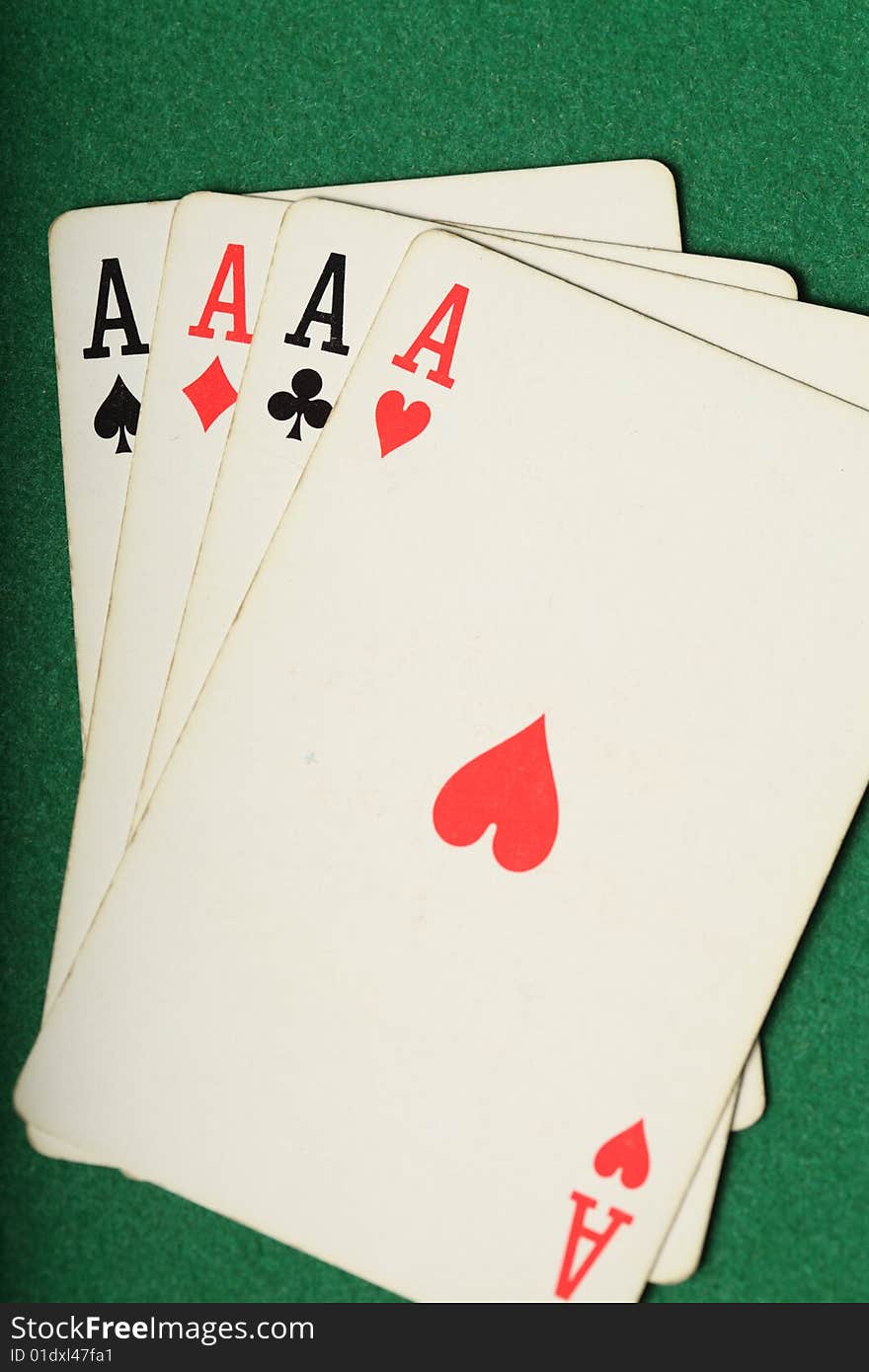 Cards Four Aces Portrait