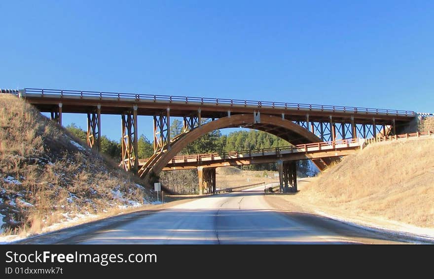 Over And Under The Arch Of The Black Hills