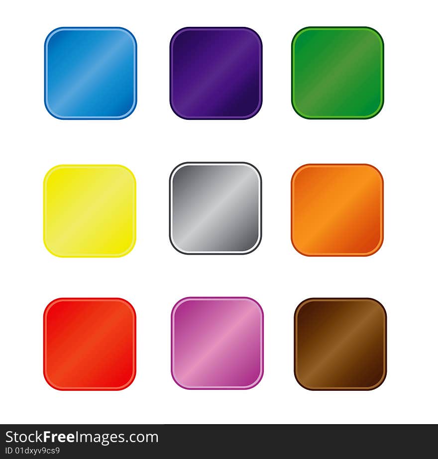 Colorful squares which can be used for website and background for icons. Colorful squares which can be used for website and background for icons