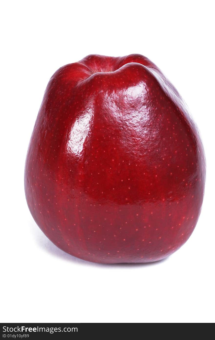 Tasty red apple on isolated background. Tasty red apple on isolated background