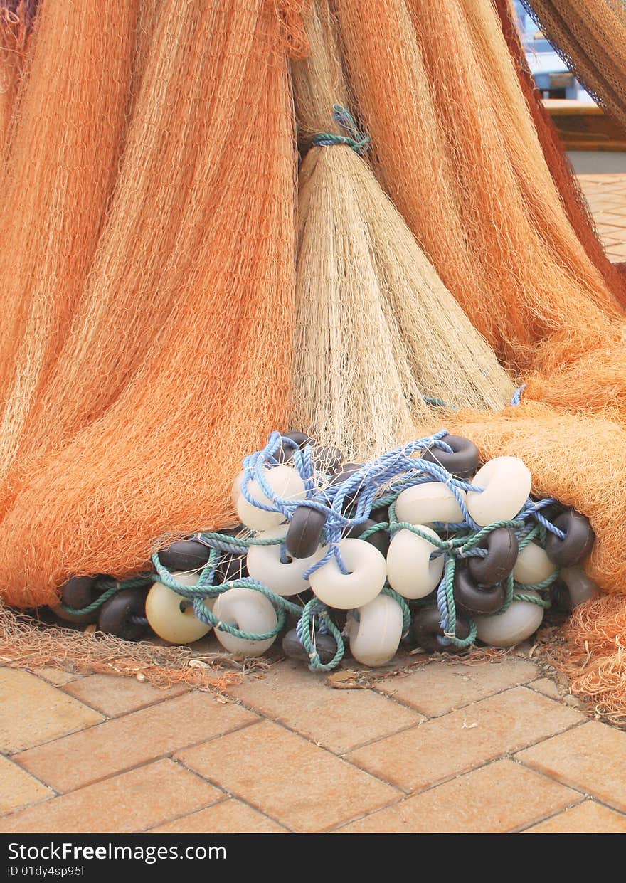 Fishing Nets At The Port