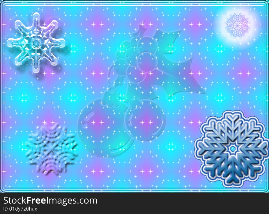 Abstract art Christmas background -