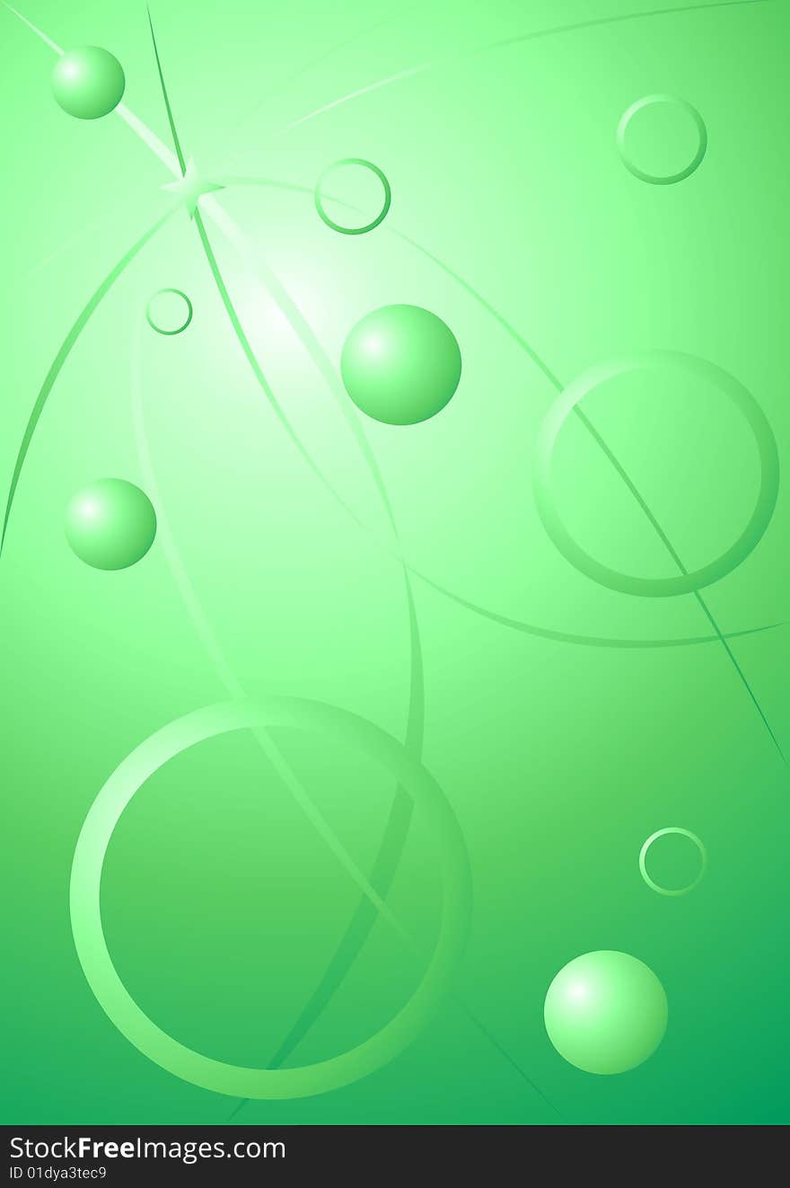 The nice green background with cirkles. The nice green background with cirkles.