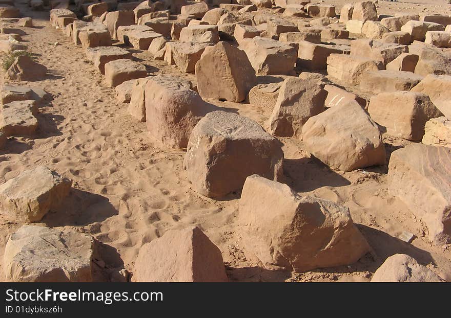 Auditorium of theatre from stones