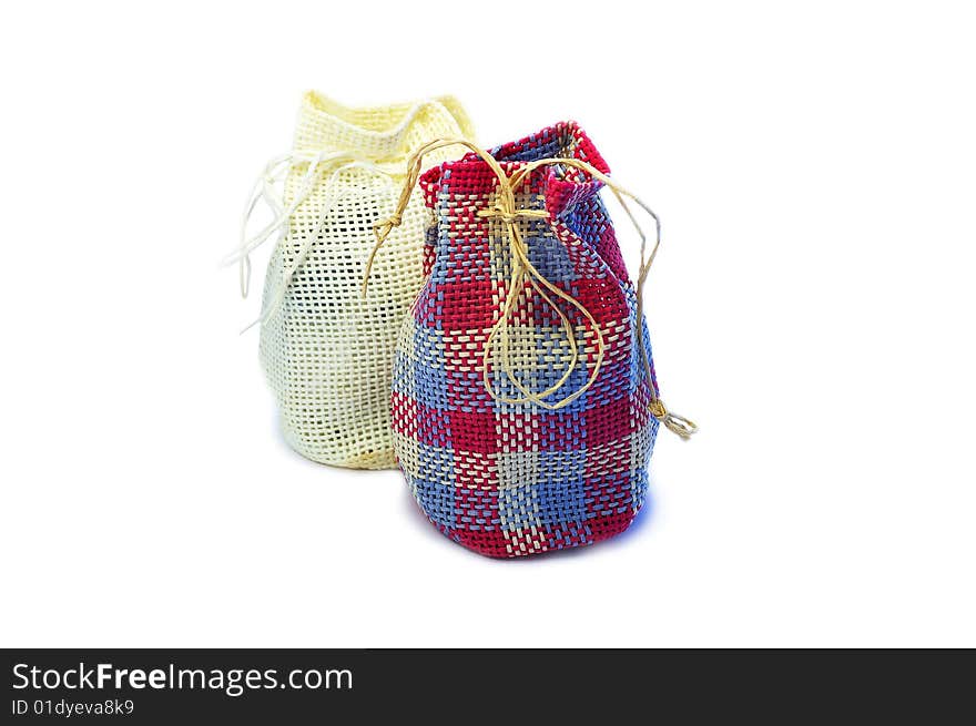 Pair of stylish gift bags