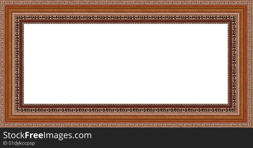 A picture frame on a white