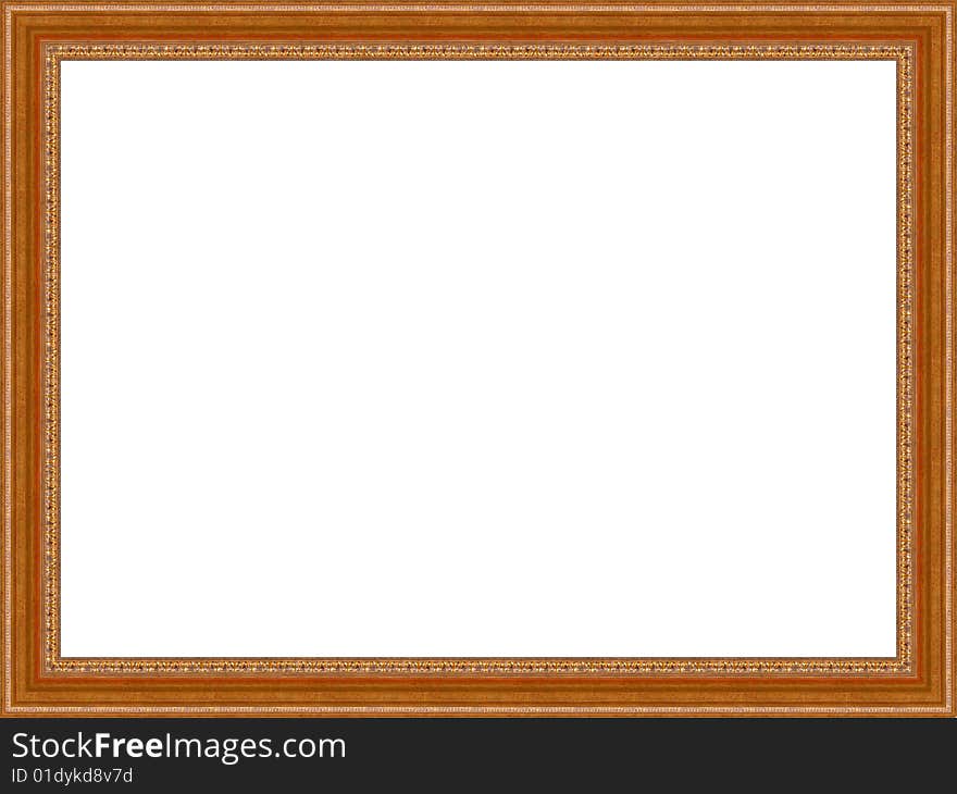 A picture frame on a white