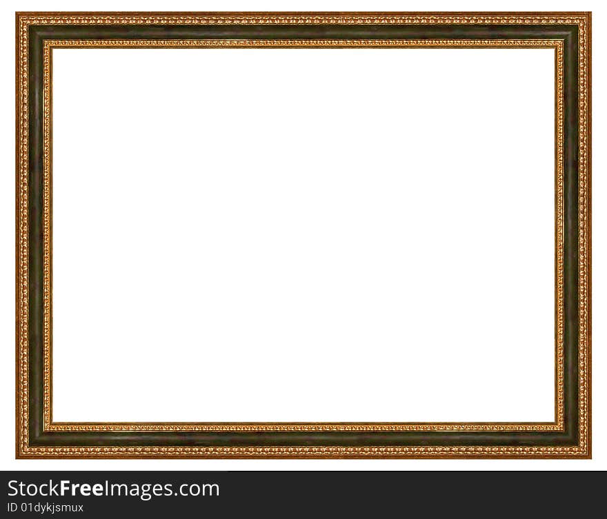 A picture frame on a white