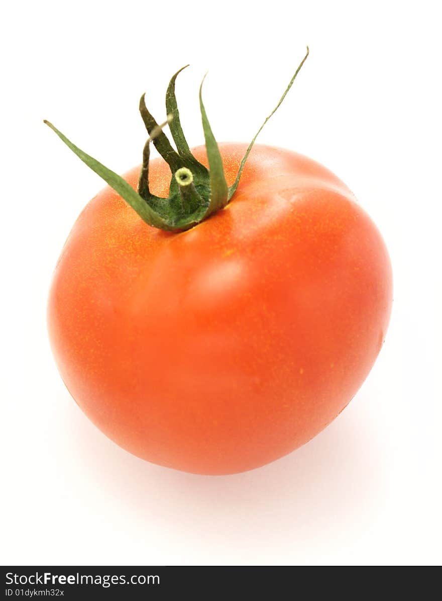 Fresh tomato isolated on white background