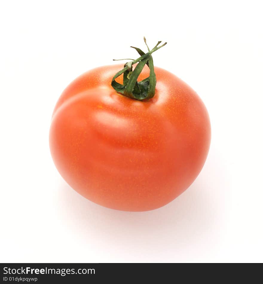 Fresh tomato isolated on white background