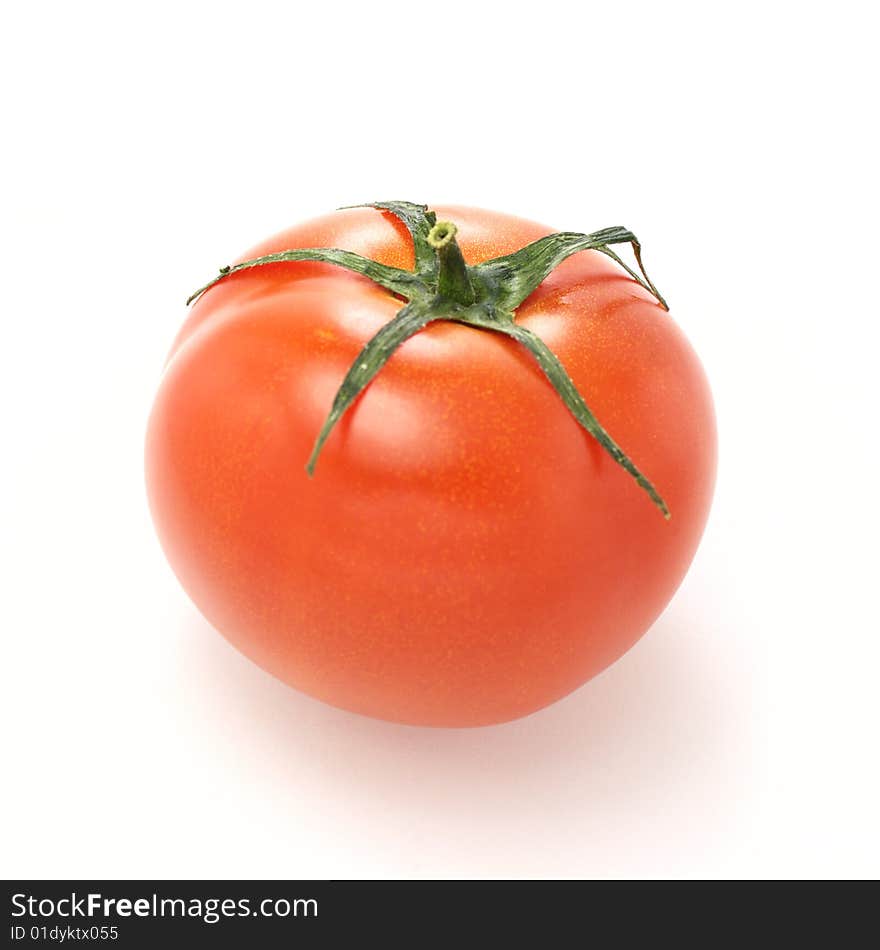 Fresh tomato isolated on white background