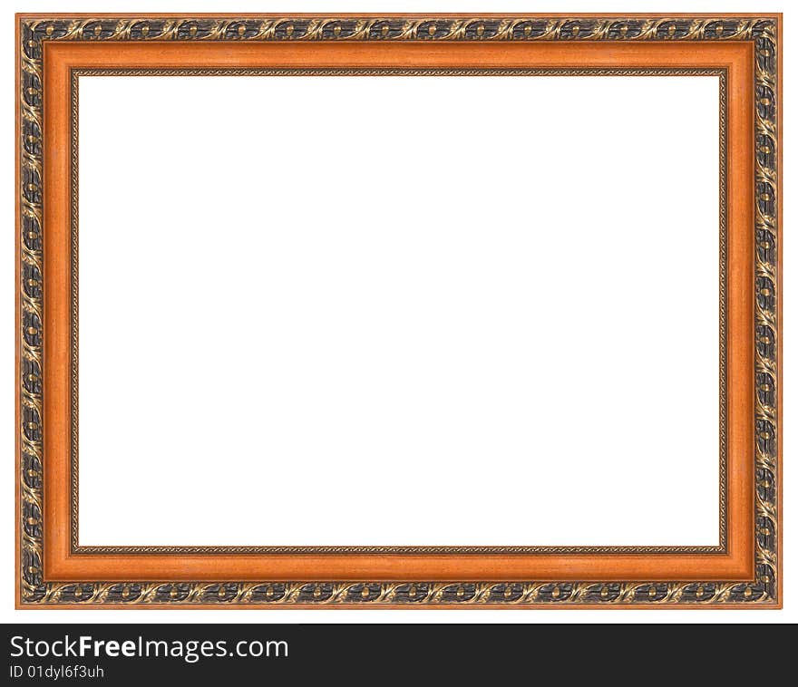 A picture frame on a white