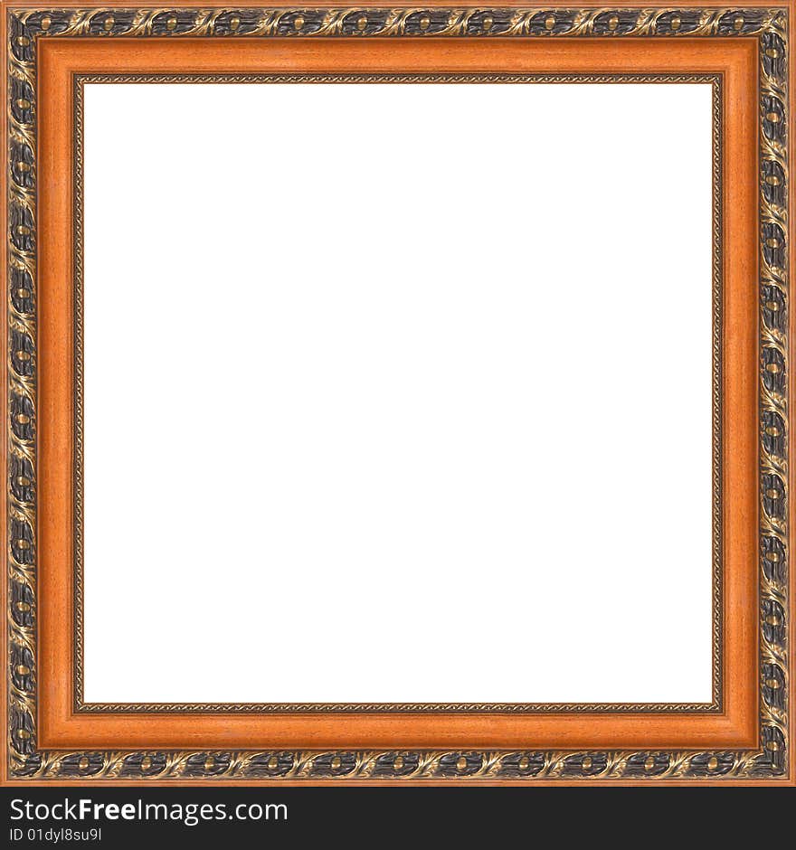 A picture frame on a white