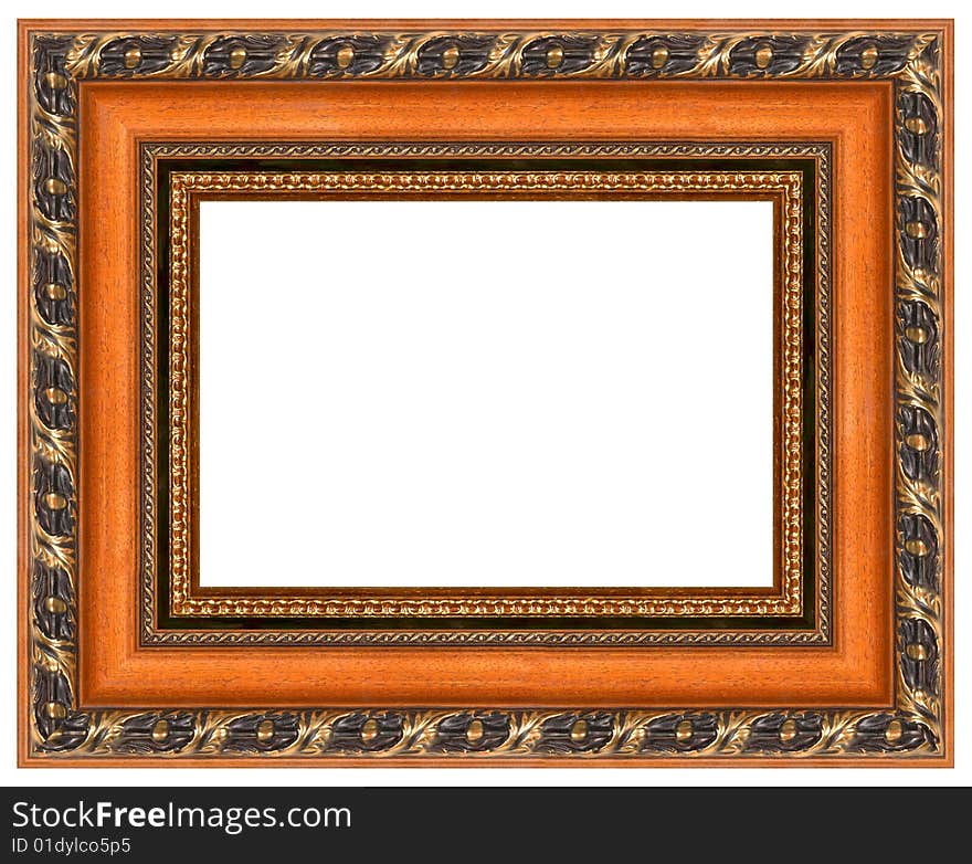 A picture frame on a white