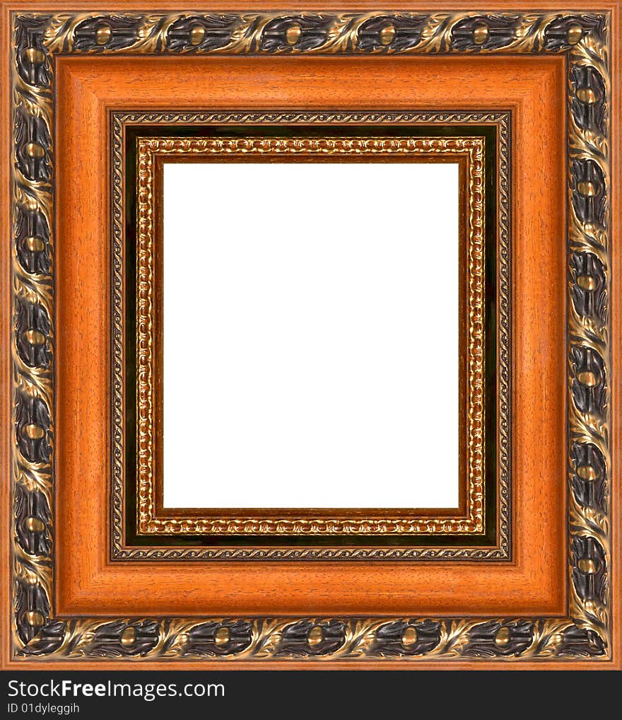 A picture frame on a white