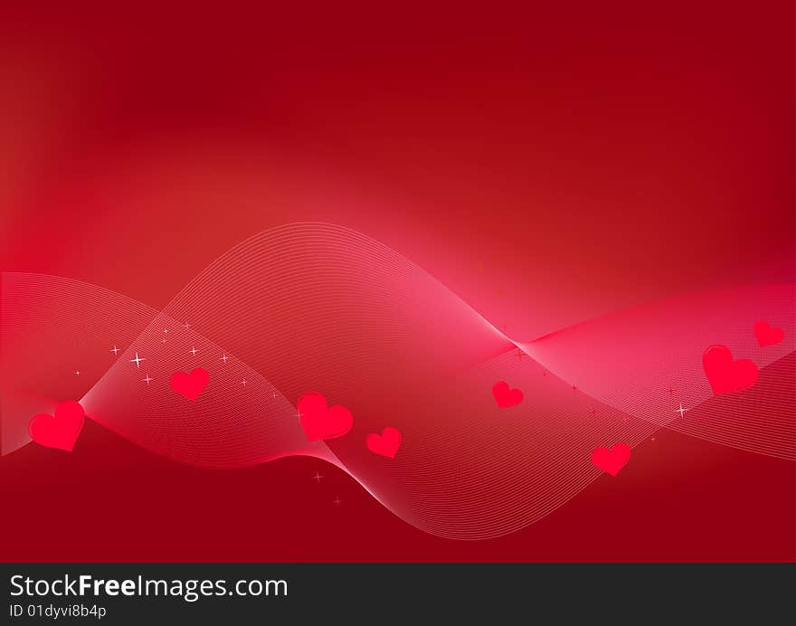 Valentine background with space for text