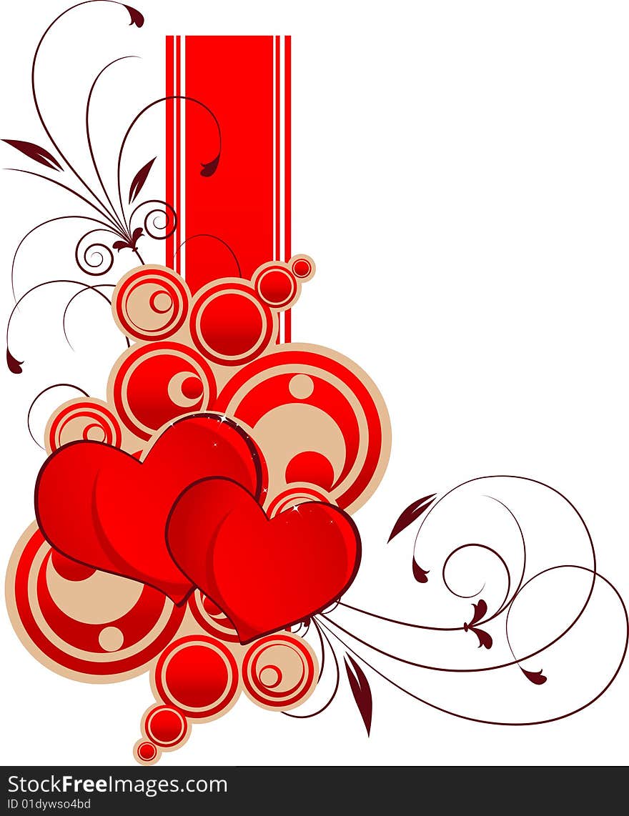 St. Valentine background.