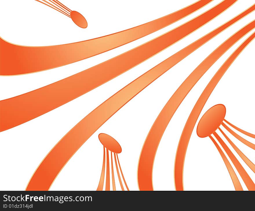 A very nice abstract orange background with lines. Eps8, vector, easy resizing or change colors.