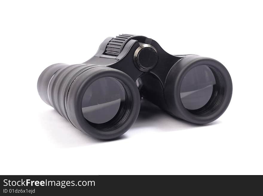 Binoculars On White Background