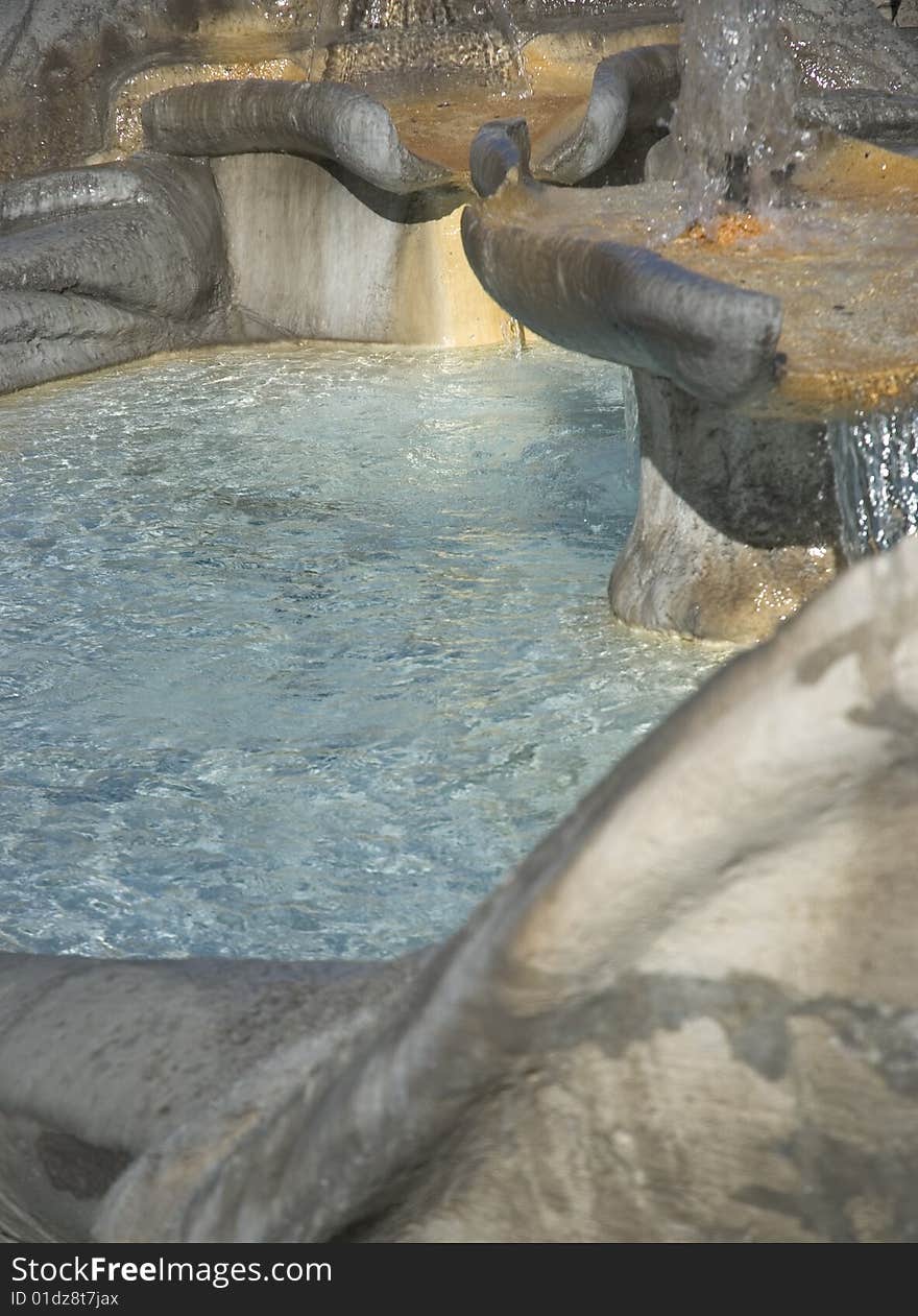 One of the most important fountain in rome made by bernini