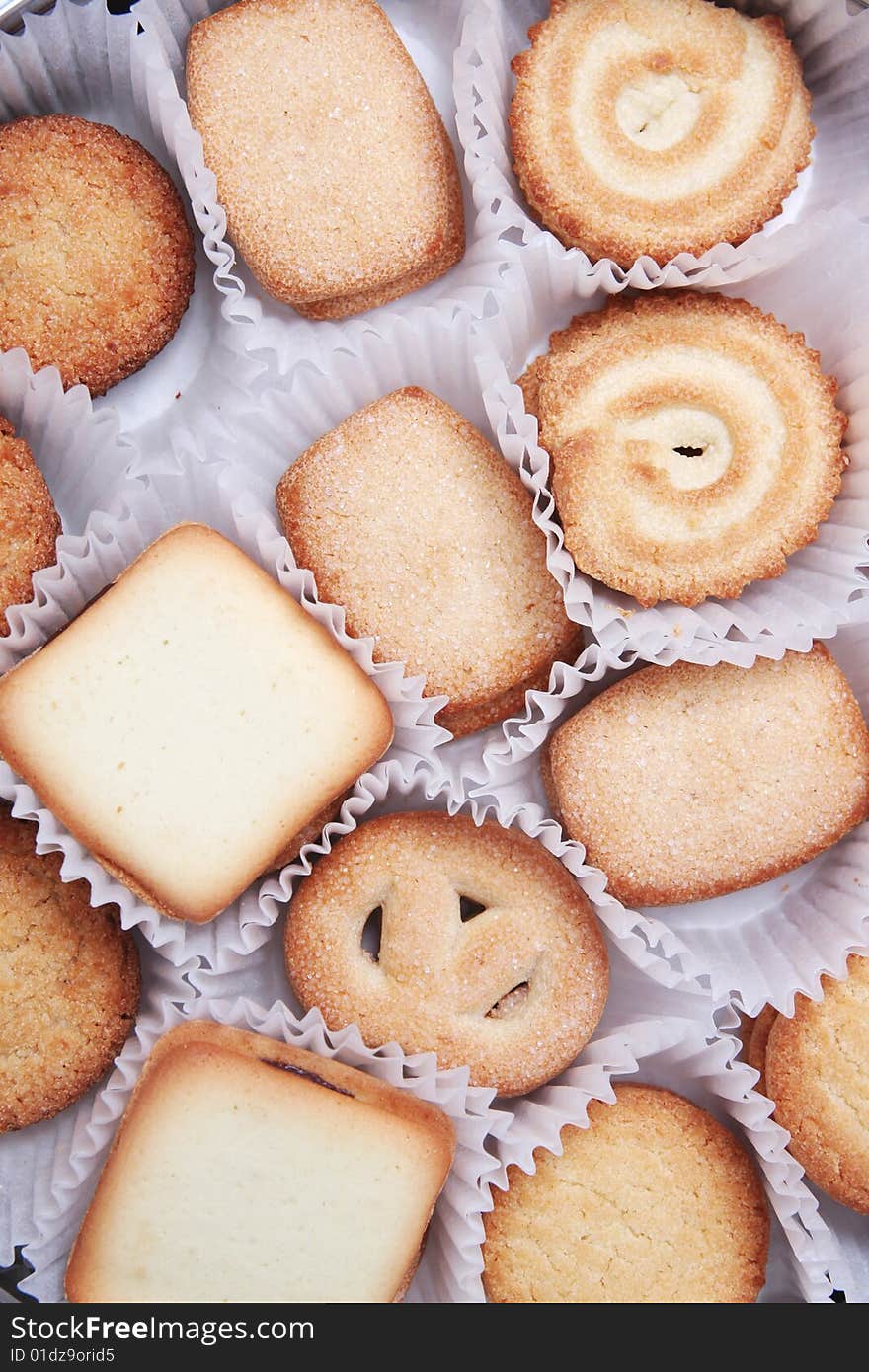 Some cookie with white background