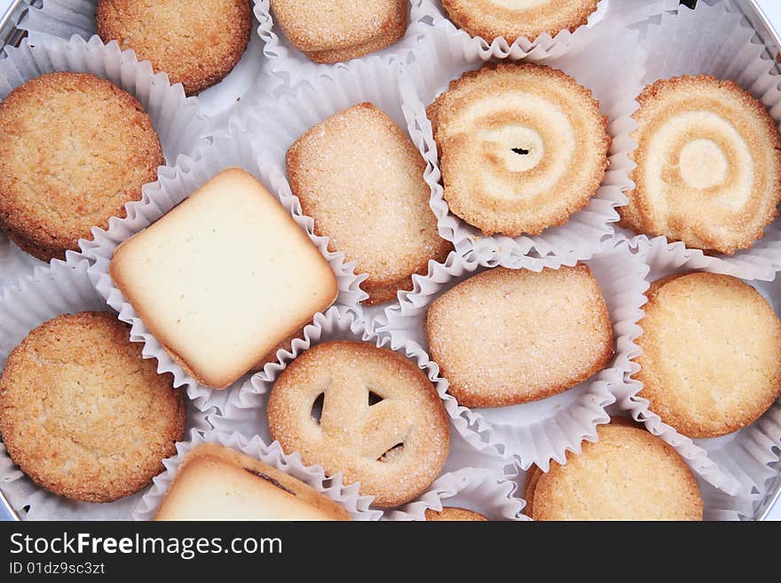 Some cookie with white background