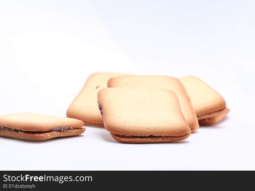 Some cookie with white background