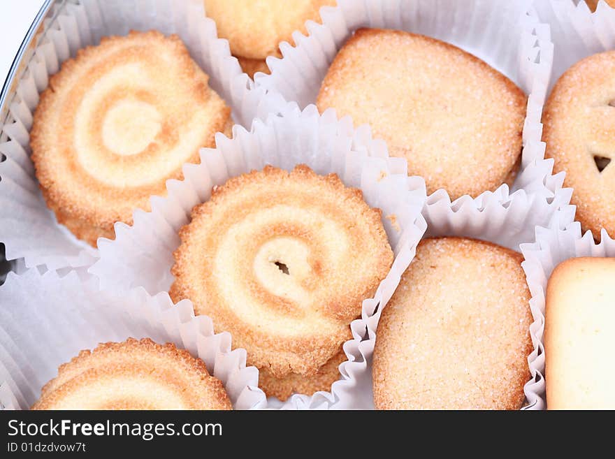 Some cookie with white background