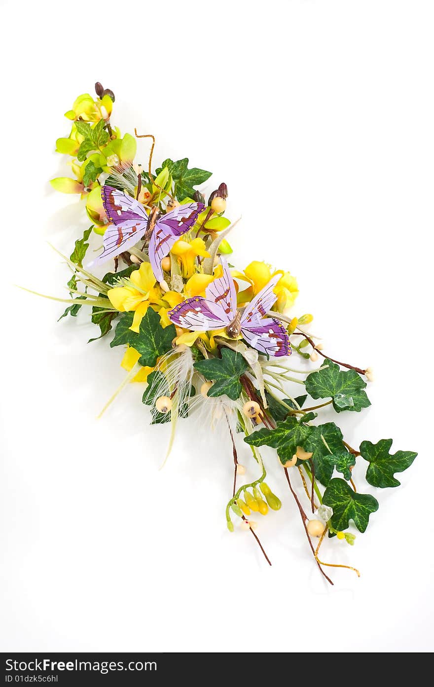 Bouquet of artificial flowers