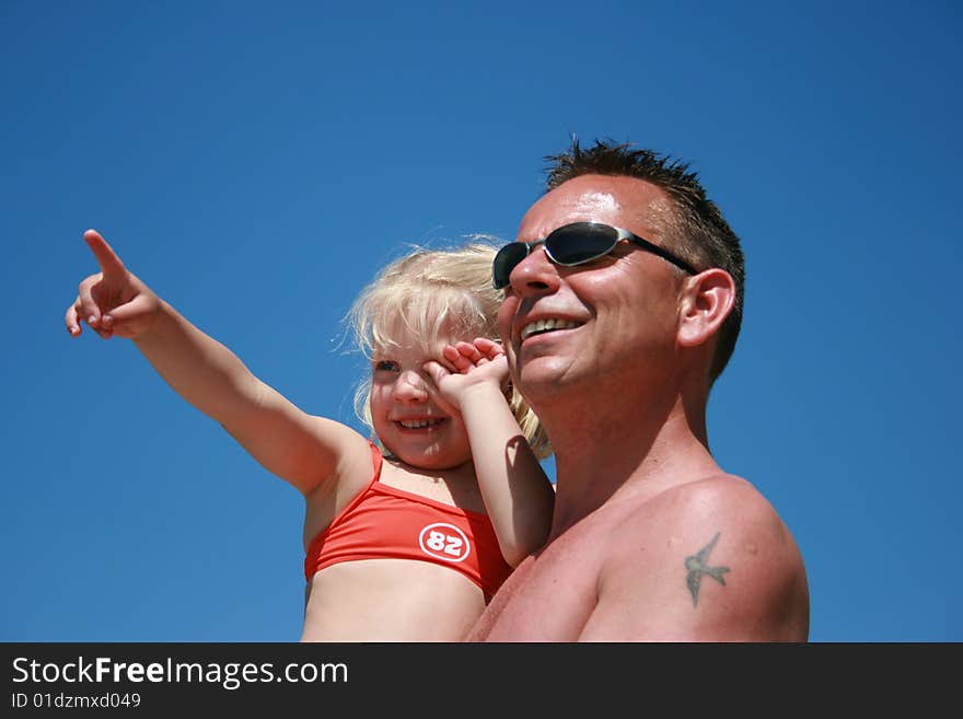 Summer fun with a blue sky