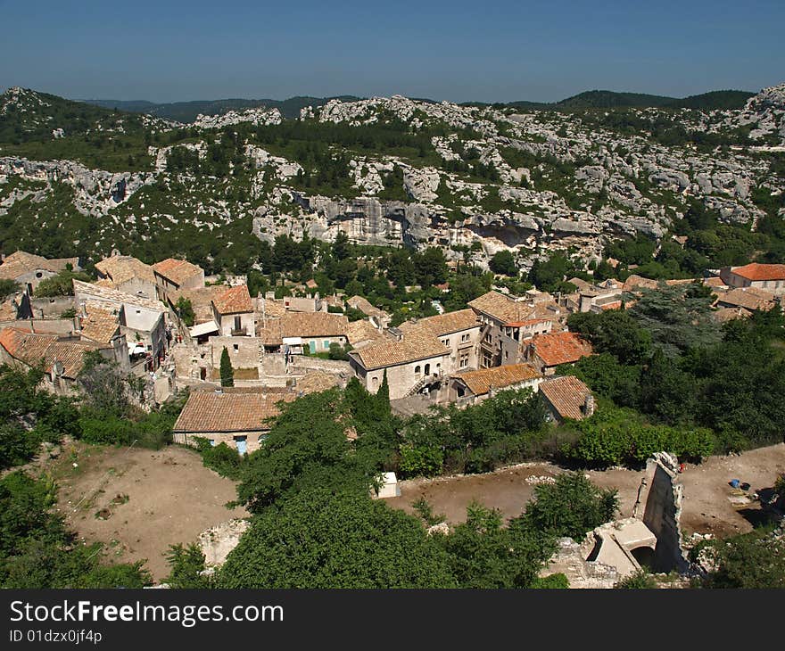 Les Baux-de-Provence is a small and beatiful village near Saint Remy, in Provence, France