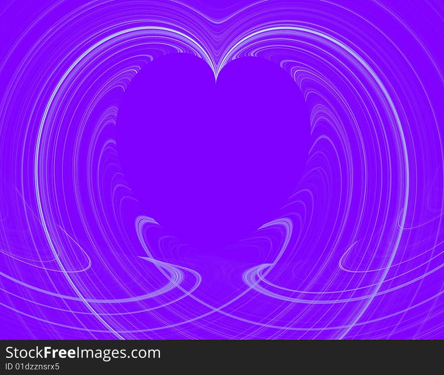 White heart design on a Purple background. White heart design on a Purple background.