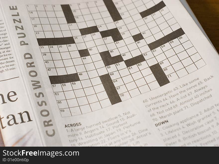 Newspaper's crossword puzzle is empty