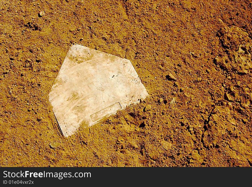 Close up of ball field diamond. Close up of ball field diamond