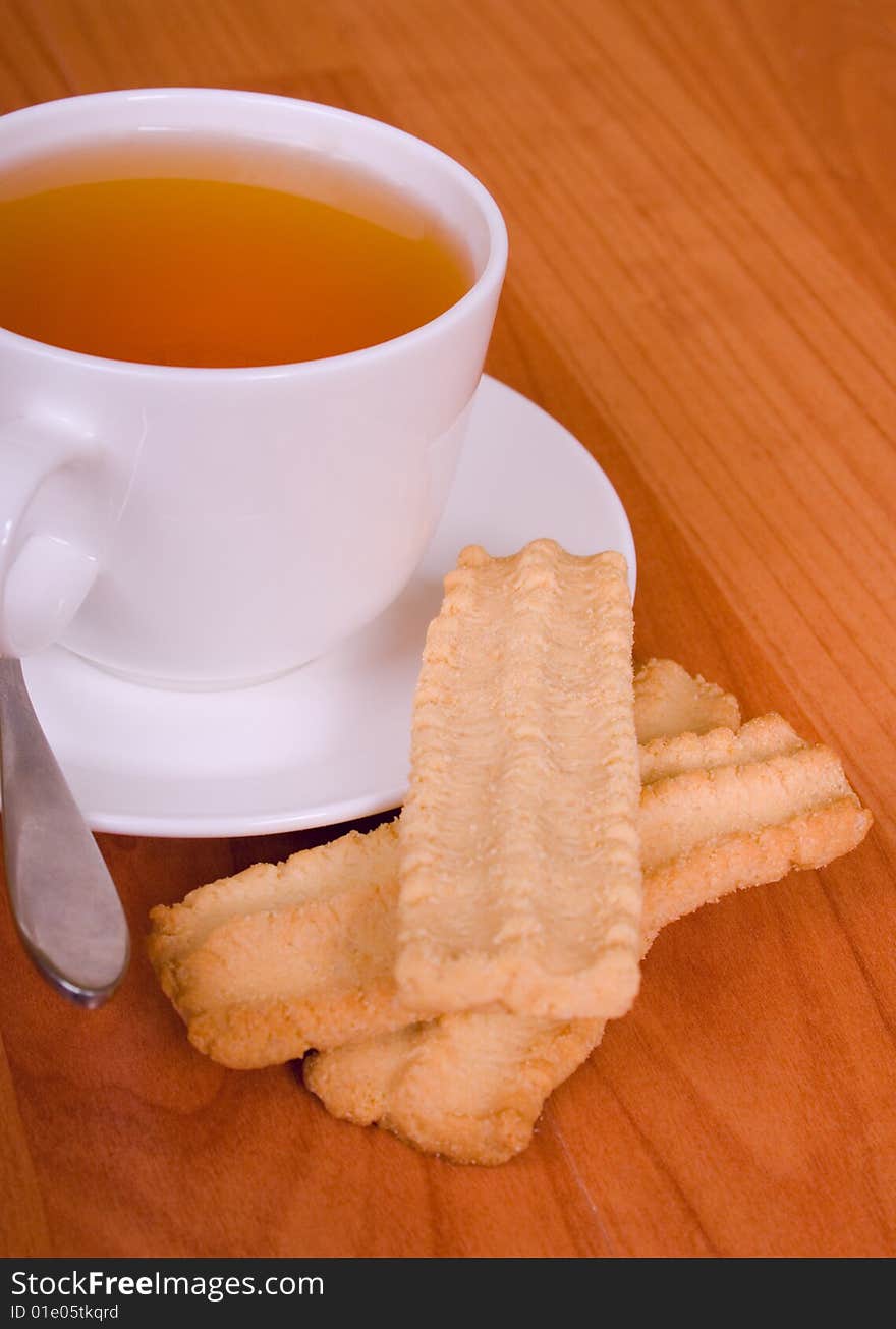 Cup of tea and cookies