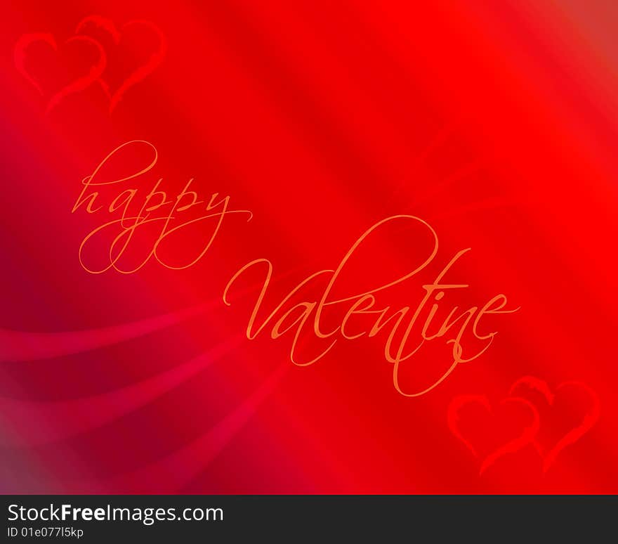 Red colored valentine background with hearts. Red colored valentine background with hearts