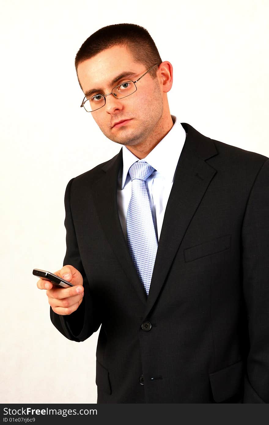 Businessman with a mobile phone