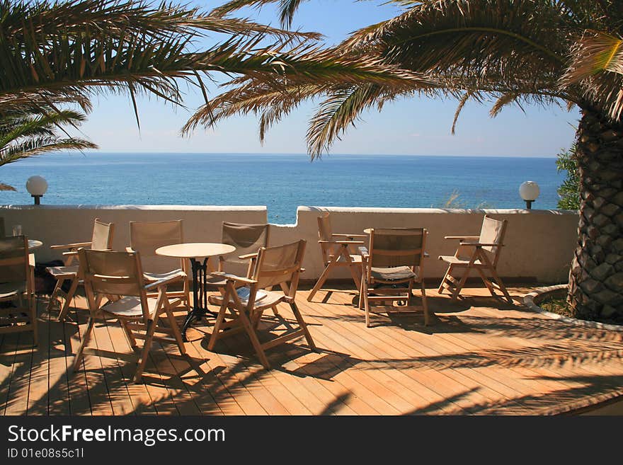 View From The Terrace To The Sea