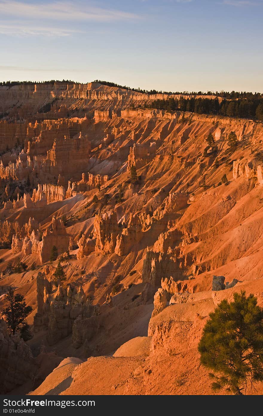 Panorama of Bryce National Park.