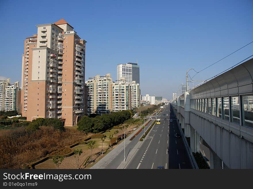 Generic city view in shanghai