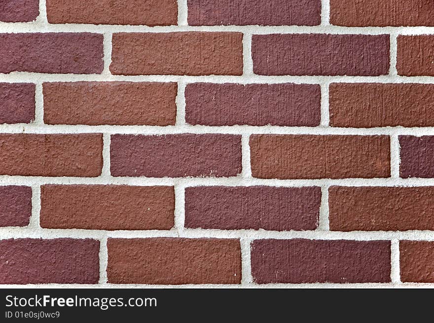 A red brick texture ready for your background treatment.