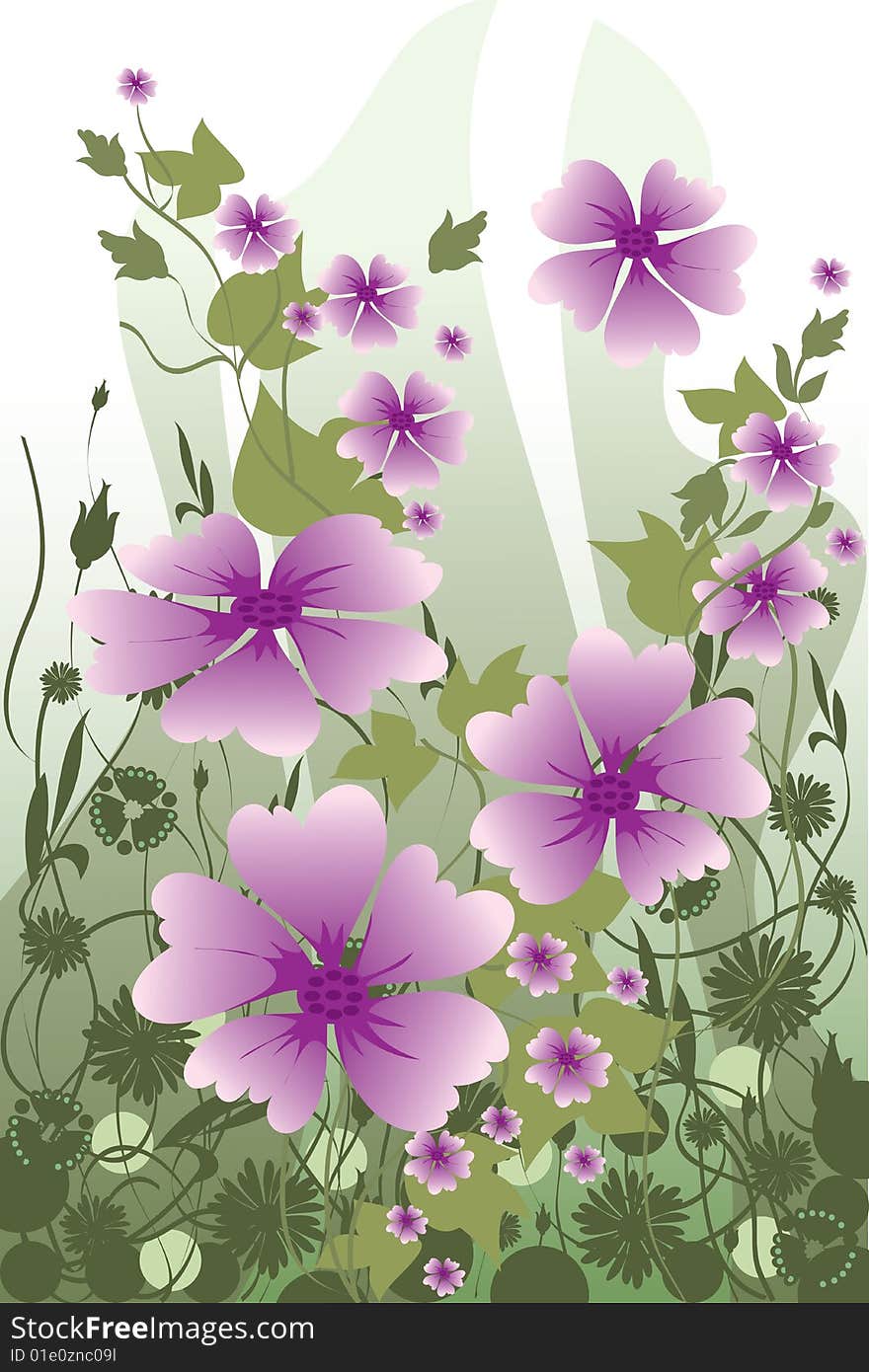 This illustration depicts beautiful flowers. This illustration depicts beautiful flowers