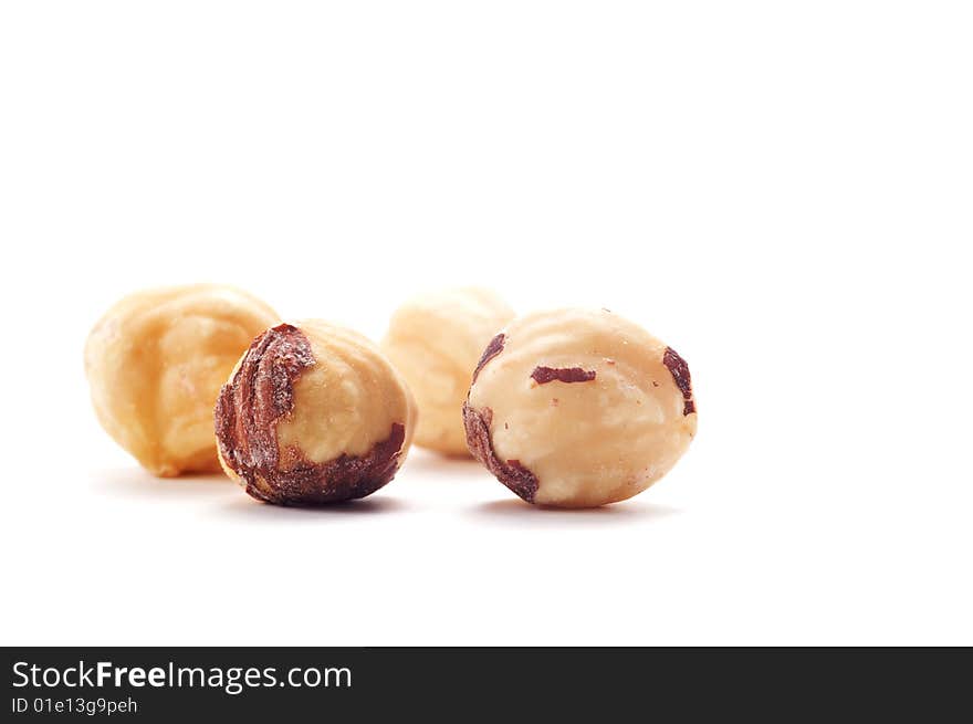 Four hazel nut