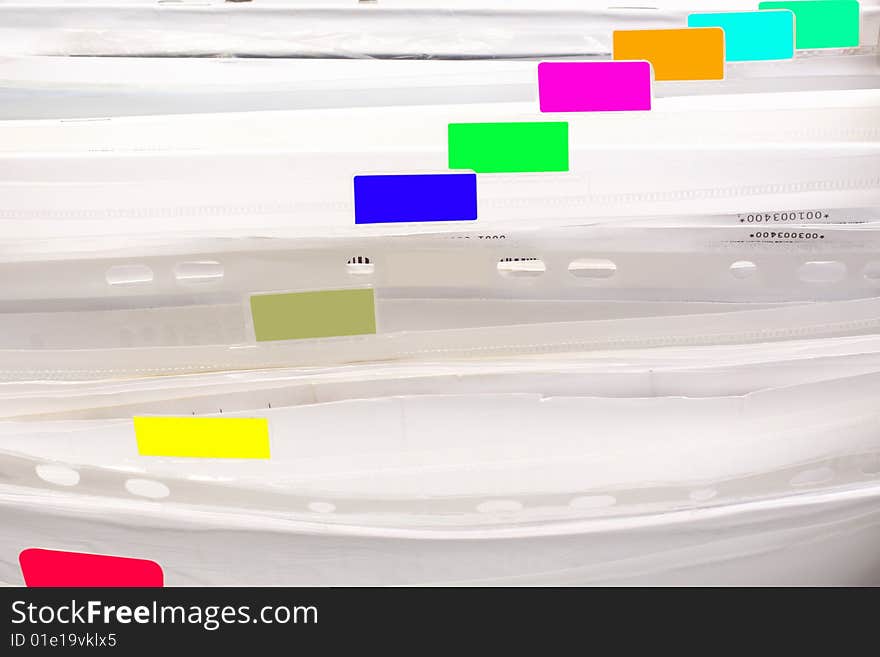 Image of the folder with the labels