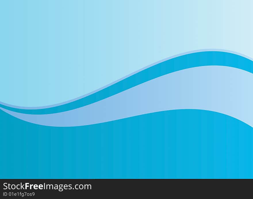 Abstract wavy style blue background. Abstract wavy style blue background