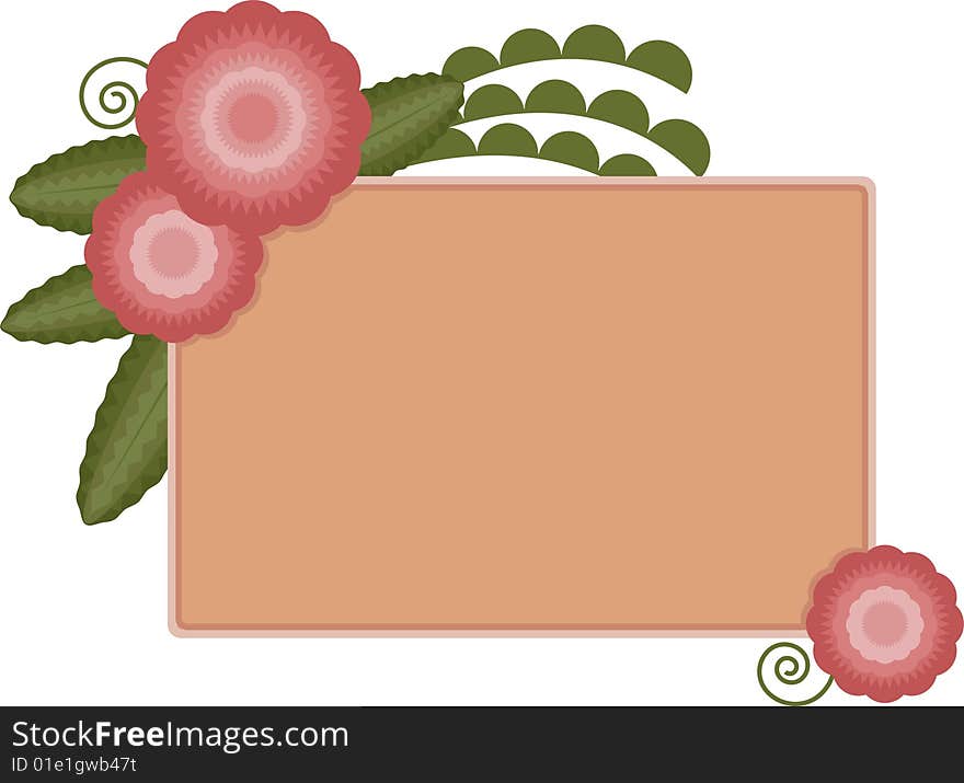 Flowers & Leaves Banner