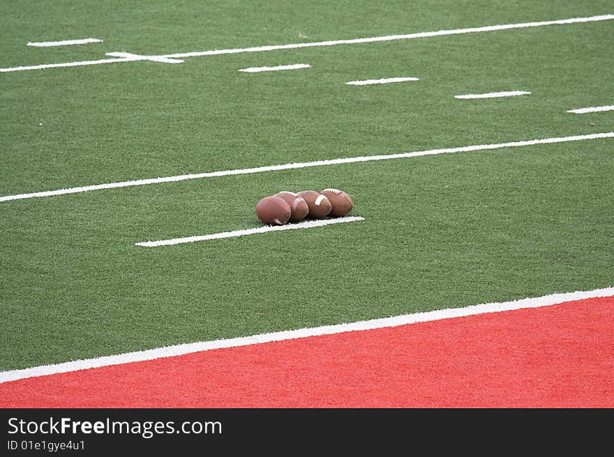 Football field grass and yard lines